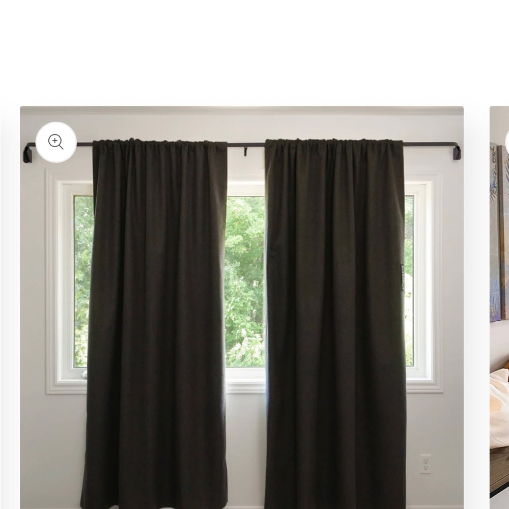 Black Room-Darkening Curtain Panel Pair - SleepOut Brand